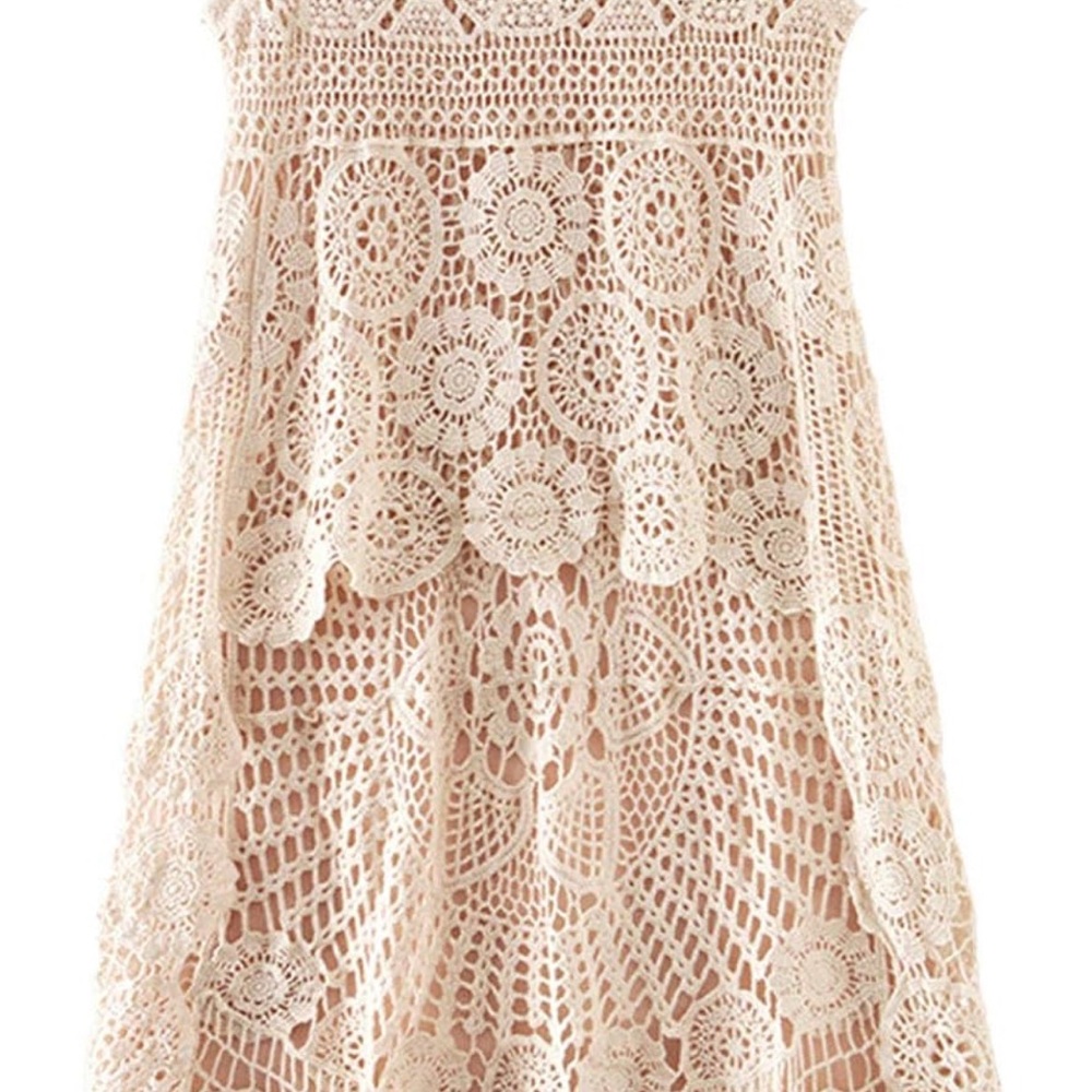 Elegant Crochet Lace Dress